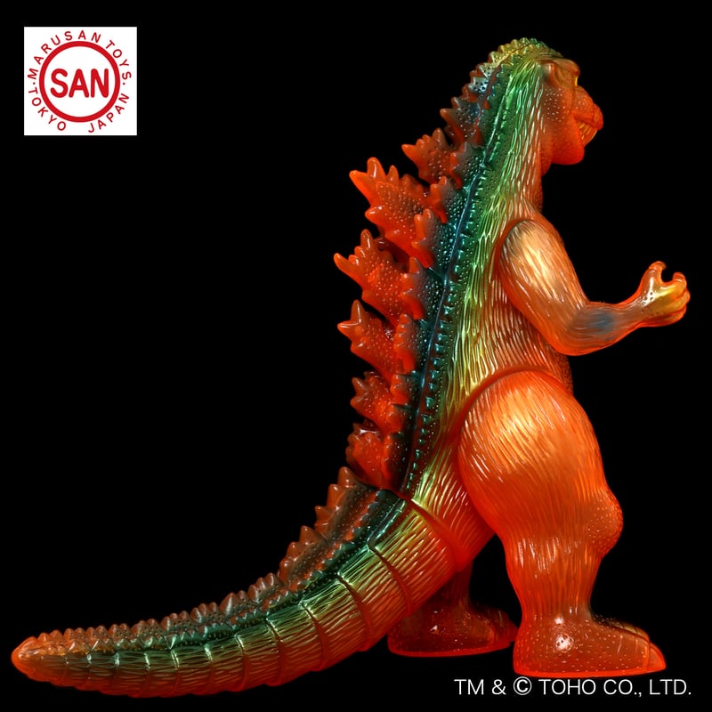 マルサン '54ゴジラ350 (Ehime Orange 黒目Ver.) ソフビアイランド限定
