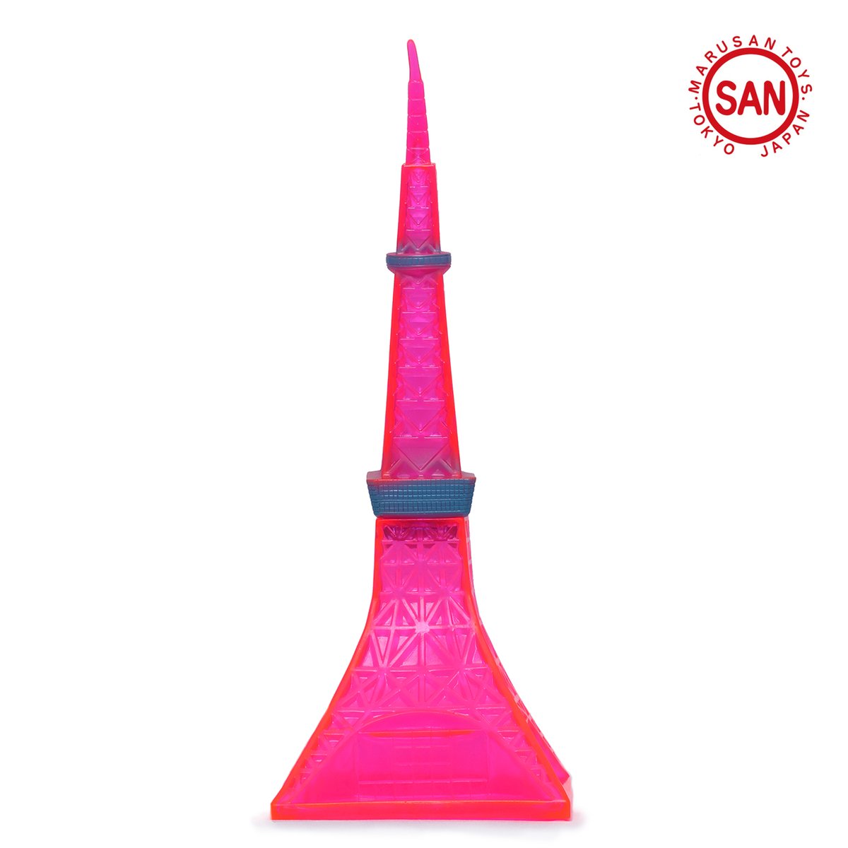 マルサンタワー マルサン MARUSAN ソフビ クリアピンク タワー マルサン 電波塔（ピンククリア） | ソフビアイランド