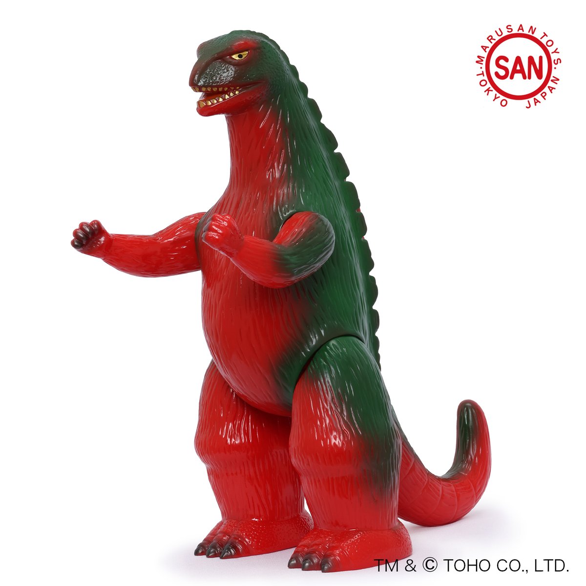 マルサン　クラシックゴジラ450　二重成形　ゴールド　ピンク 先行販売》マルサン／クラシックゴジラ450 昭和イメージver.（目
