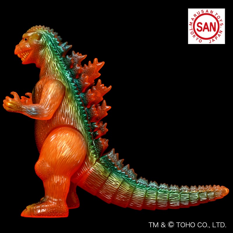 マルサン '54ゴジラ350 (Ehime Orange 黒目Ver.) ソフビアイランド限定