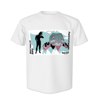【NFT漫画プロジェクト in アフリカ】Blob（by Bill Masuku）プリントTシャツ #4