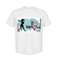 【NFT漫画プロジェクト in アフリカ】Goldfish（by Bill Masuku）プリントTシャツ #6