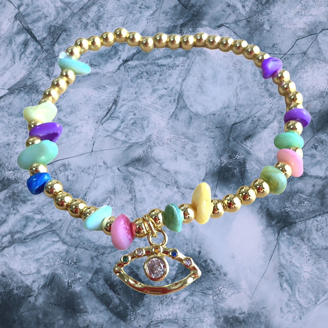 nagualブレスレット&チャーム ナザールボンジュウチャームトップブレスレット GAGO3 | LIMAN