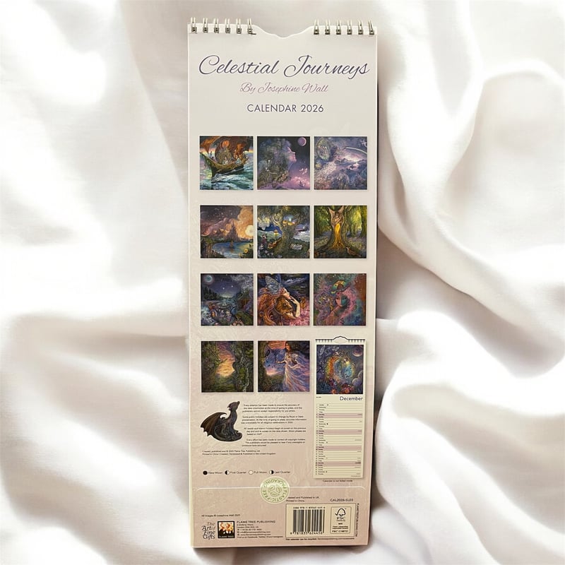 2026年カレンダー（縦長）「Celestial Journeys」by Josephine