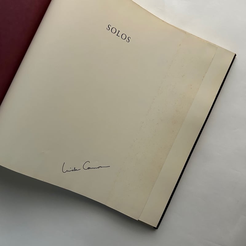 solos Linda connor 写真集 サイン本 solos Linda connor 写真集 サイン本