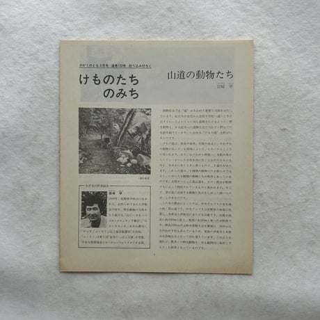 けものたちのみち / かがくのとも120