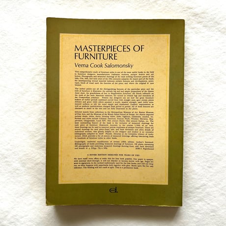 Masterpieces of Furniture /Verna Cook Salomonsky