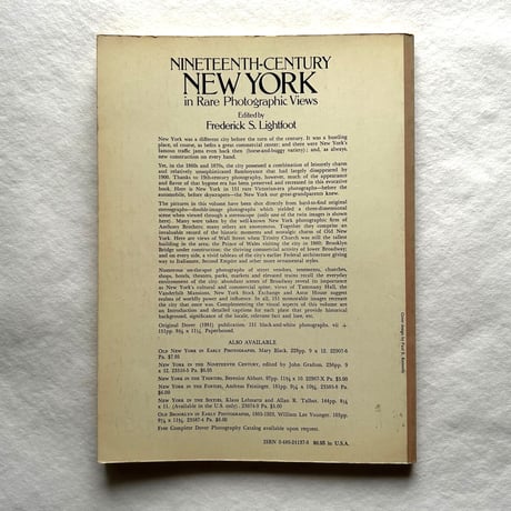 Nineteenth-Century New York in Rare Photographic Views / Frederick S. Lightfoot