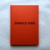 Donald Judd. Das Frühwerk 1955 - 1968   /   Thomas Kellein