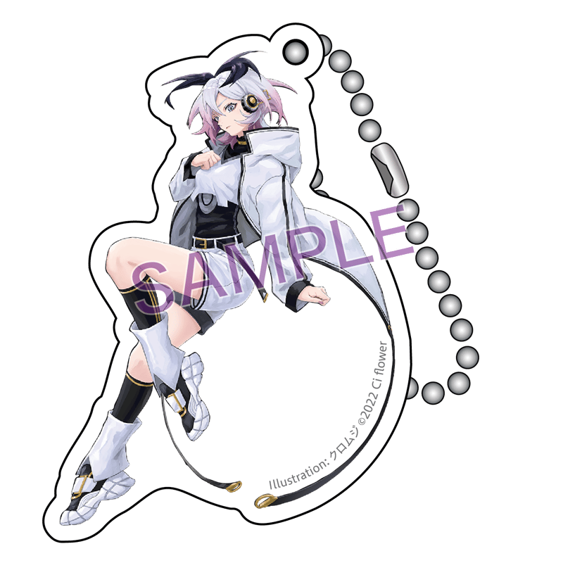 クロムジさんイラスト アクリルキーホルダー (Kuromuji acrylic keychai
