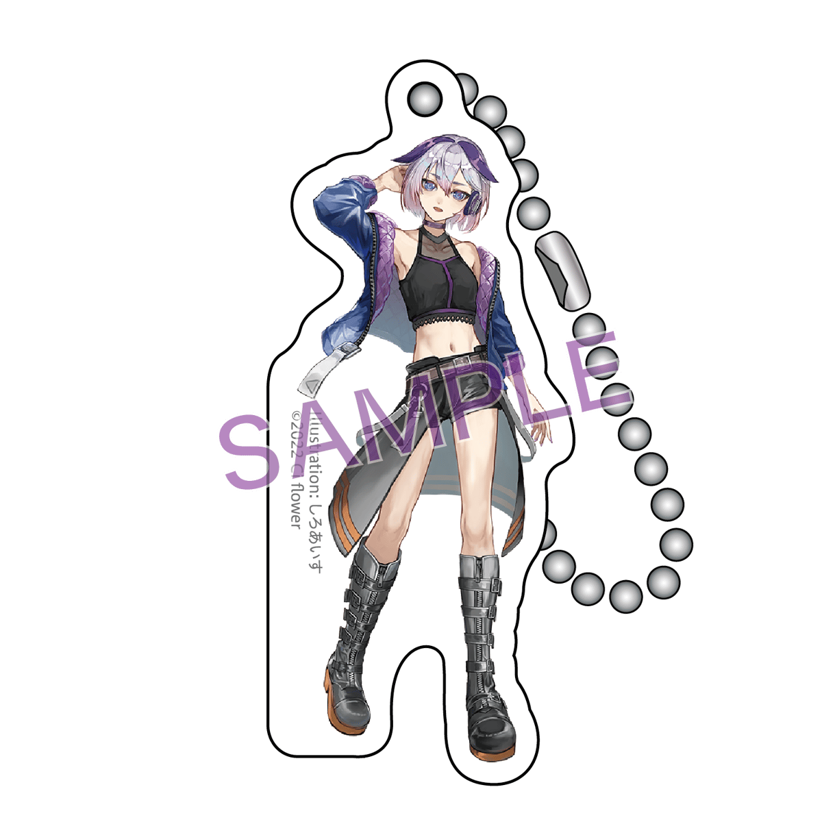 しろあいすさんイラスト アクリルキーホルダー (Shiroice acrylic