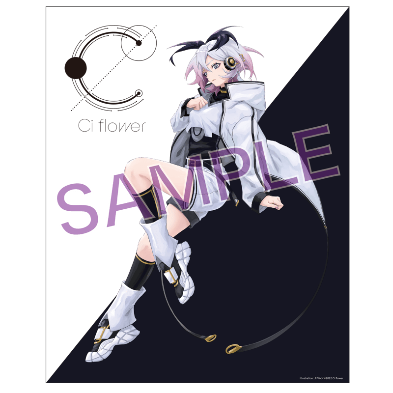 クロムジさんイラスト キャンバスプリント (Kuromuji canvas