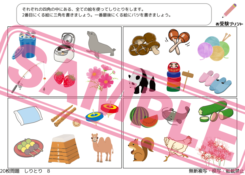 TAM小学校受験☆お受験コース年長8ヶ月分プリント　ペーパー対策に☆ TAM小学校受験☆お受験コース年長8ヶ月分プリント ペーパー対策に