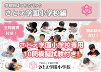 【さとえ学園小学校編】お得な22科目：学校別ばっちりパック！全問音声付き！
