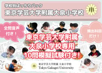 【東京学芸大学附属大泉小学校編】お得な18科目：学校別ばっちりパック！全問音声付き！