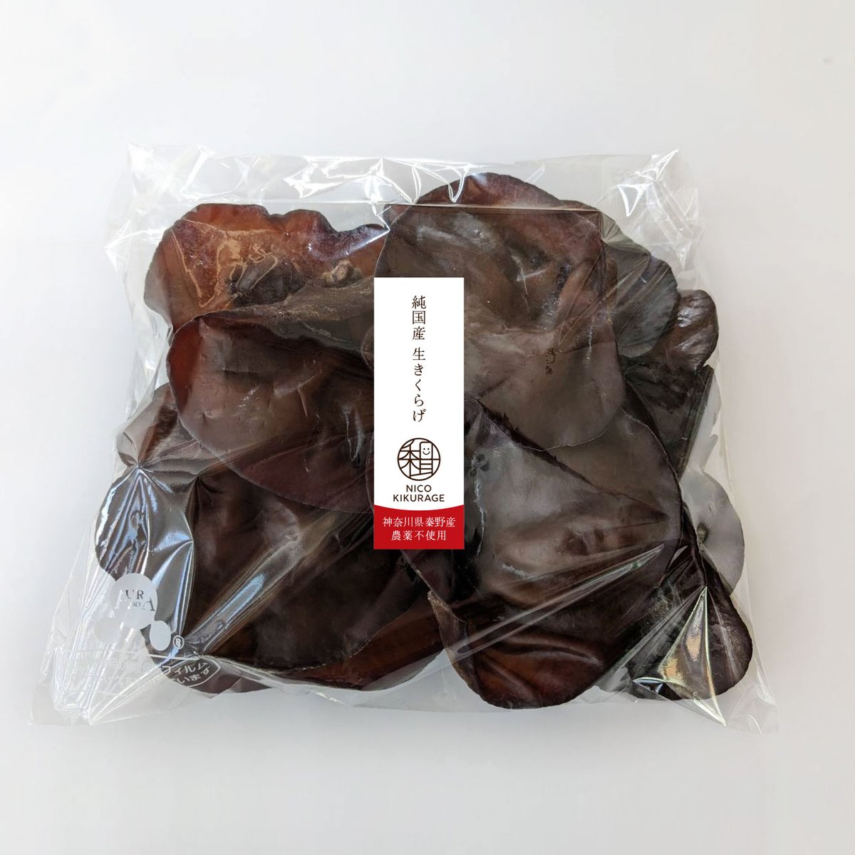 完全無農薬 国産 生きくらげ（500g）- 食物繊維、鉄分、ビタミンD豊富