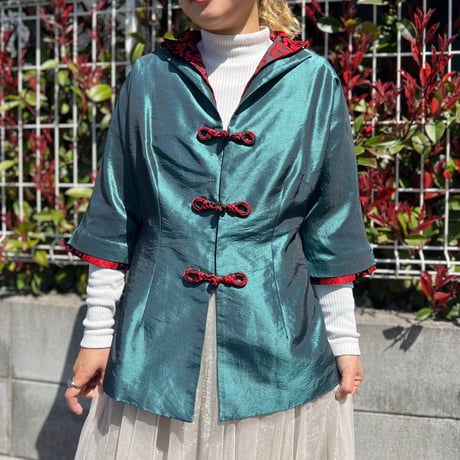 tusor court by Haband 総柄 チャイナシャツ tusor court by Haband 総柄 チャイナシャツ tusor court by Haband 総