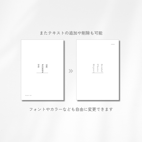 プロフィールブックテンプレート⌇ホワイトミニマル（デザインF）12p