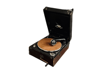 国産ポータブル型蓄音機「NICCHIKU NG-101」 | かふぇ あたらくしあ