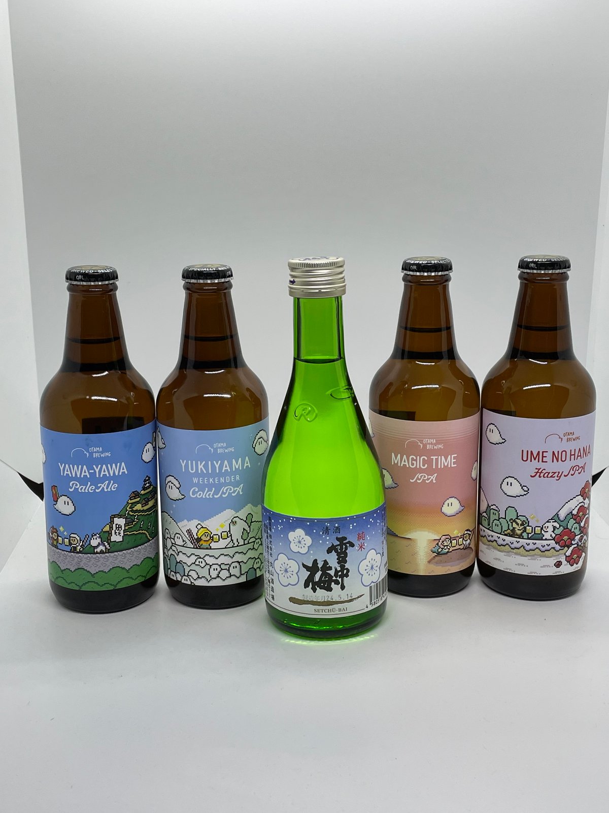 クラフトビール5種と雪中梅[純米酒]セット | Otama Brewing (オタマ