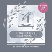 【月謝シート付き！家計管理応援🎉フルセット】ルーズリーフ家計簿
