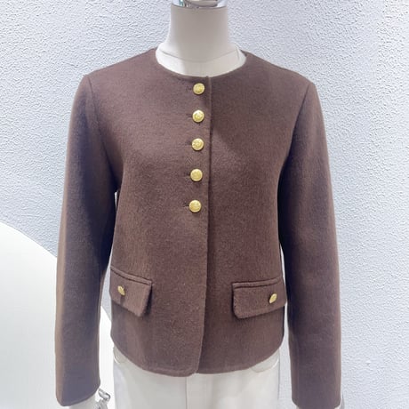 ショート丈ウールコート