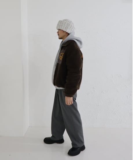 Marshmallow zip hoodie【gray】