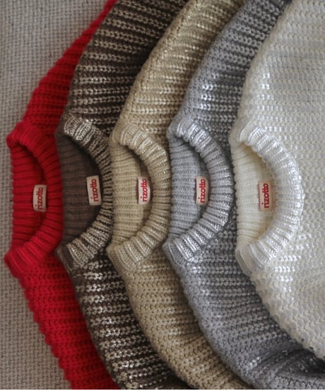 Spice wool volume Knit【Ramune】
