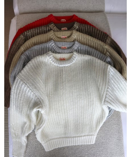Spice wool volume Knit【Ginger】
