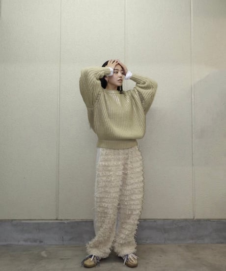 Spice wool volume Knit【Ginger】