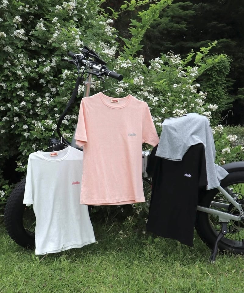 Cotton flower mesh T 【sesame】 | rizotto