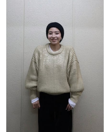 Spice wool volume Knit【Ginger】