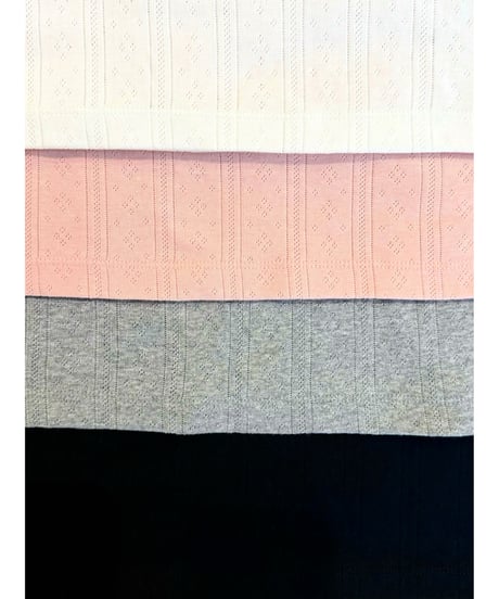 Cotton flower mesh T 【strawberry milk】