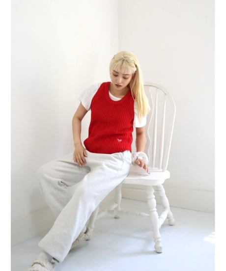 Spice 2way Knit Vest 2025【Tomato】