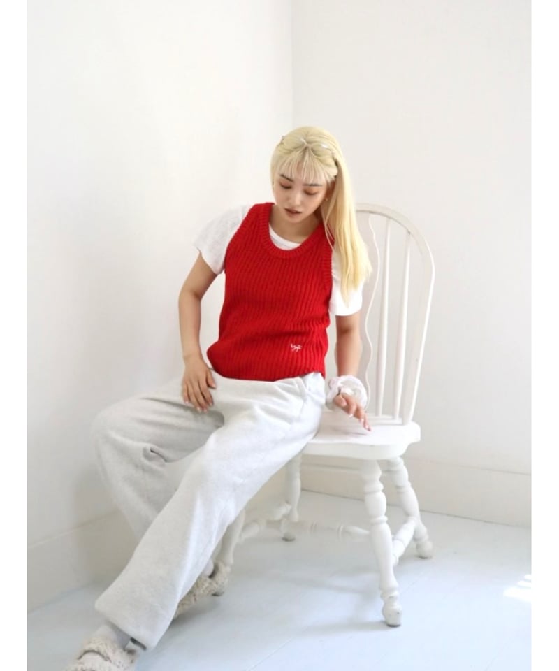 Spice 2way Knit Vest 2025【Tomato】 | rizotto