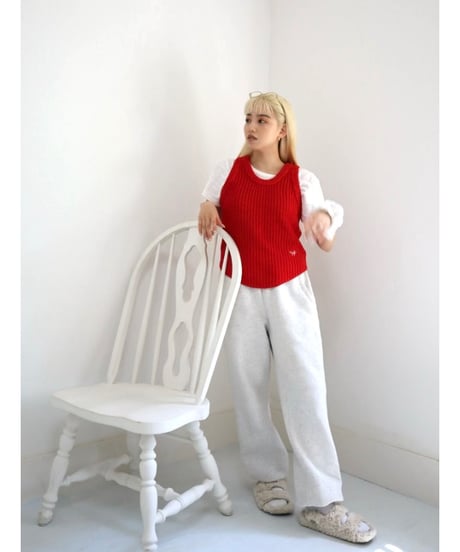 Spice 2way Knit Vest 2025【Tomato】
