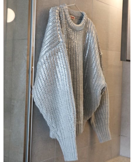 Spice wool volume Knit【Ramune】