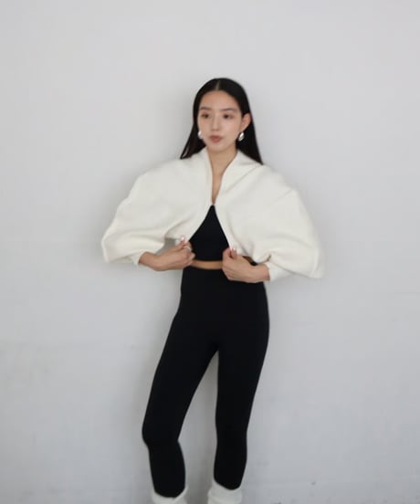 Cloud arm bolero【white】