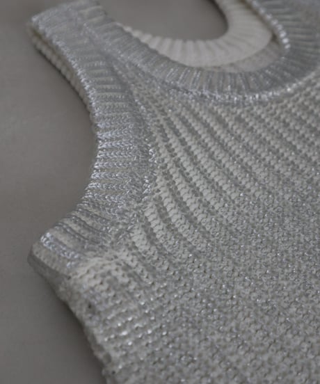 Spice 2way Knit Vest【Sea salt】
