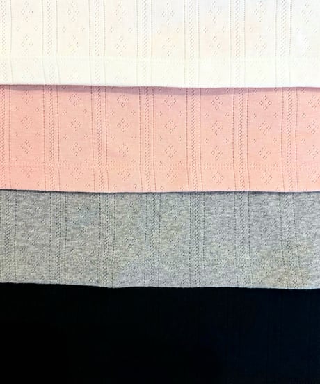 Cotton flower mesh longT【lavender】
