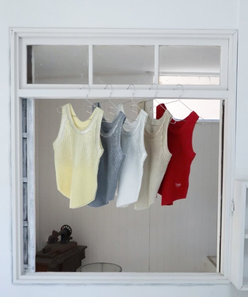 トップス rizotto Spice 2way Knit Vest Sea salt トップス rizotto Spice 2way Knit Vest Sea salt Spice 2way