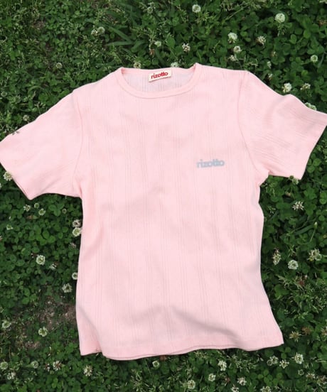 Cotton flower mesh T 【peach】