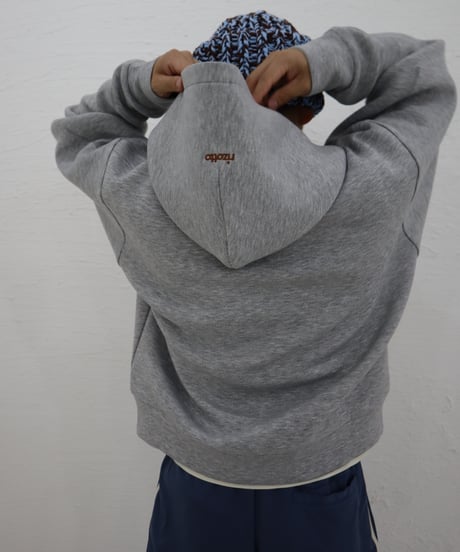 Marshmallow zip hoodie【gray】