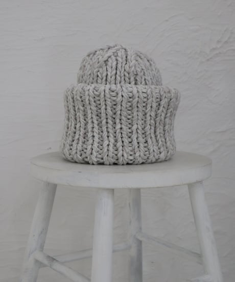 Handmade volume beanie【Goma-milk】