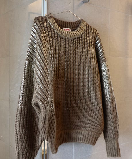 Spice wool volume Knit【Cacao】