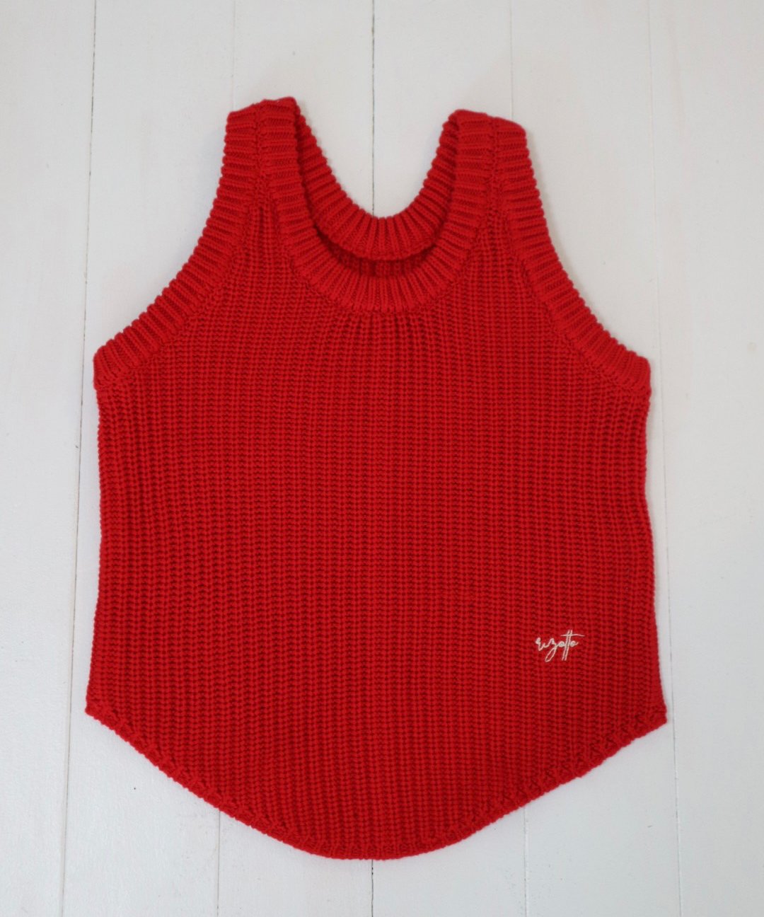 【こんにちは様】TTT MSW Knit vest（RED）　Mサイズ TTT MSW Knit vest（RED）Mサイズ 【公式通販】