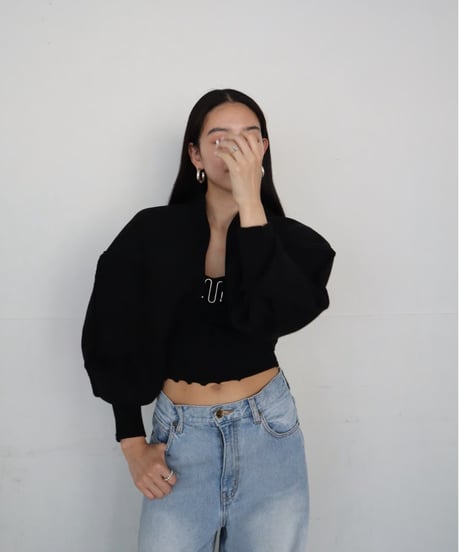 Cloud arm bolero【black】