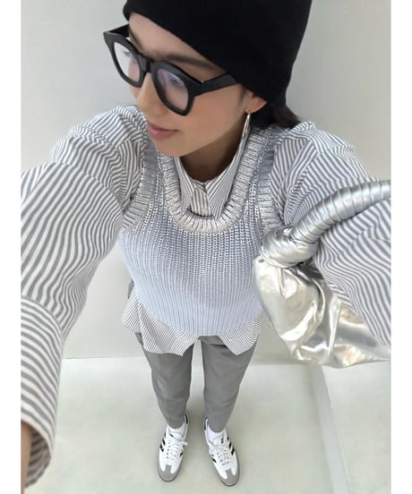 Spice 2way Knit Vest【blueberry】