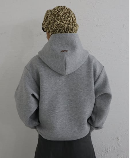 Marshmallow zip hoodie【gray】