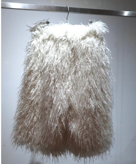 Fluffy Poodle Half Pants【Ivory】